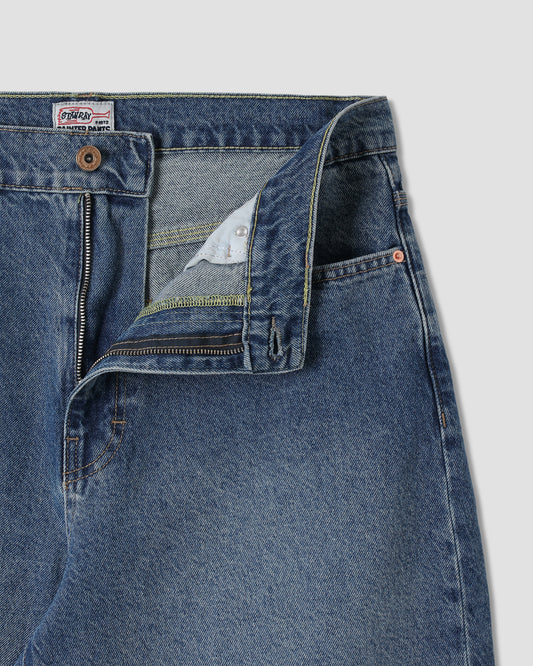 Wide 5 Short (70s Stone Denim)