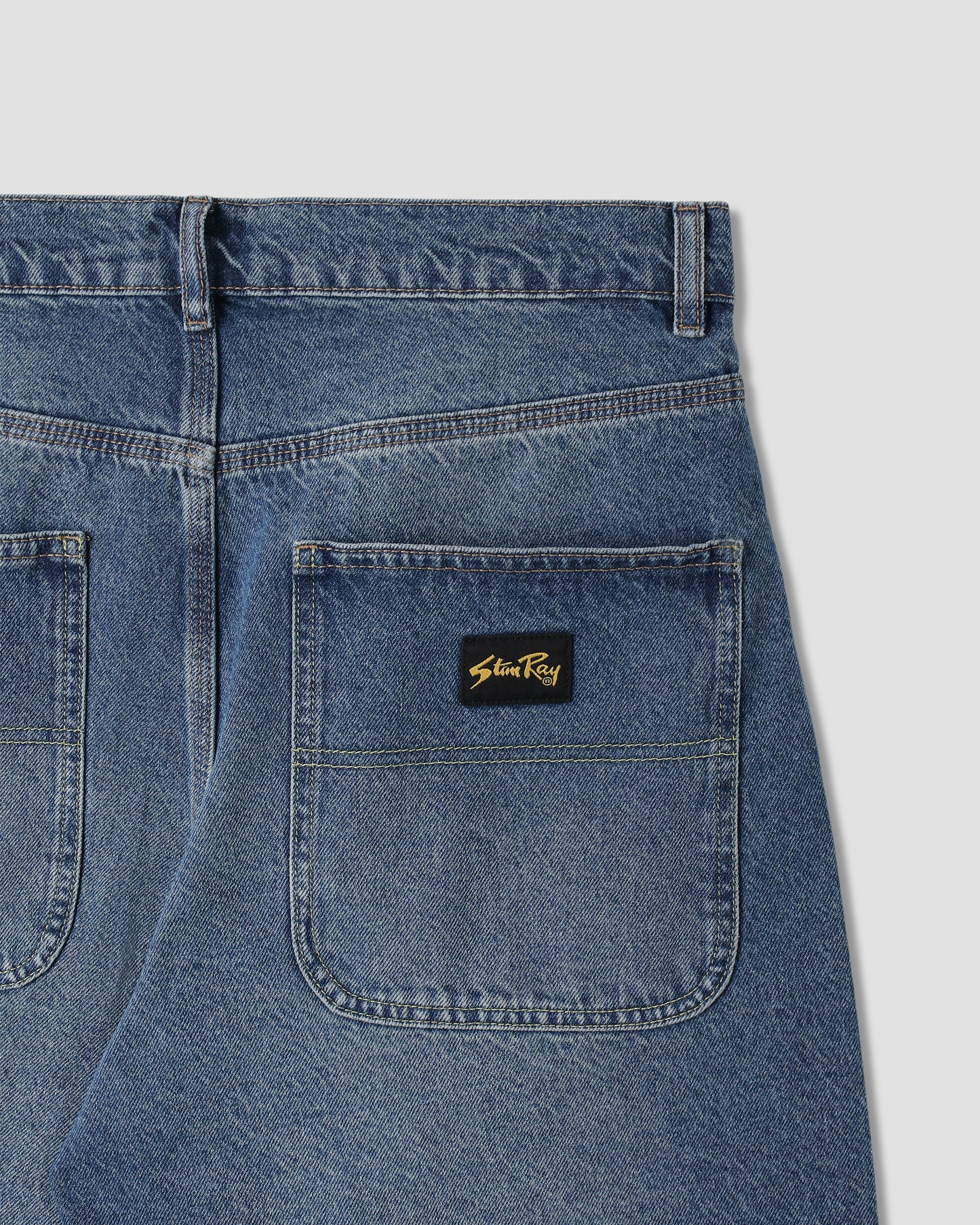 Wide 5 Short (70s Stone Denim)