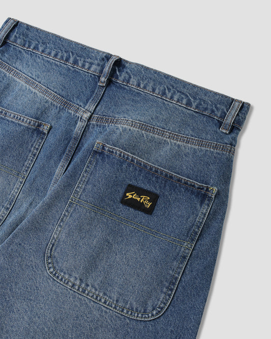 Wide 5 Short (70s Stone Denim)