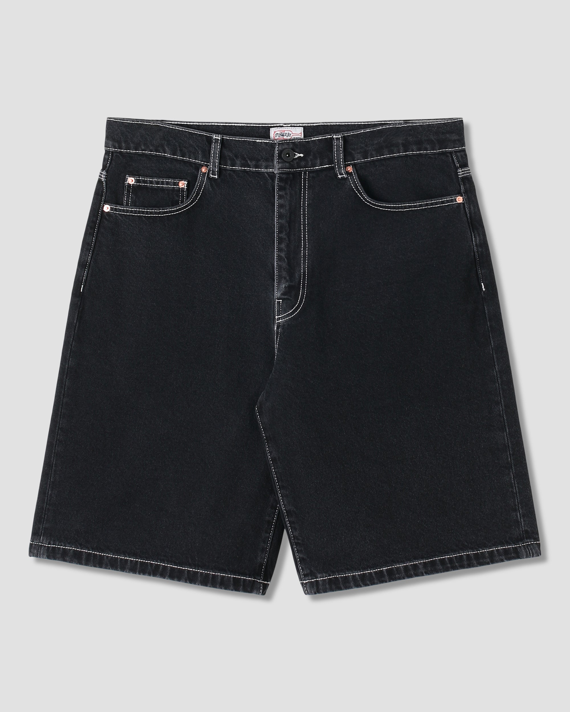 Wide 5 Short (Stonewashed Black Denim)