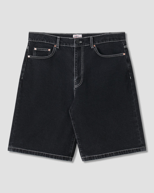 Wide 5 Short (Stonewashed Black Denim)