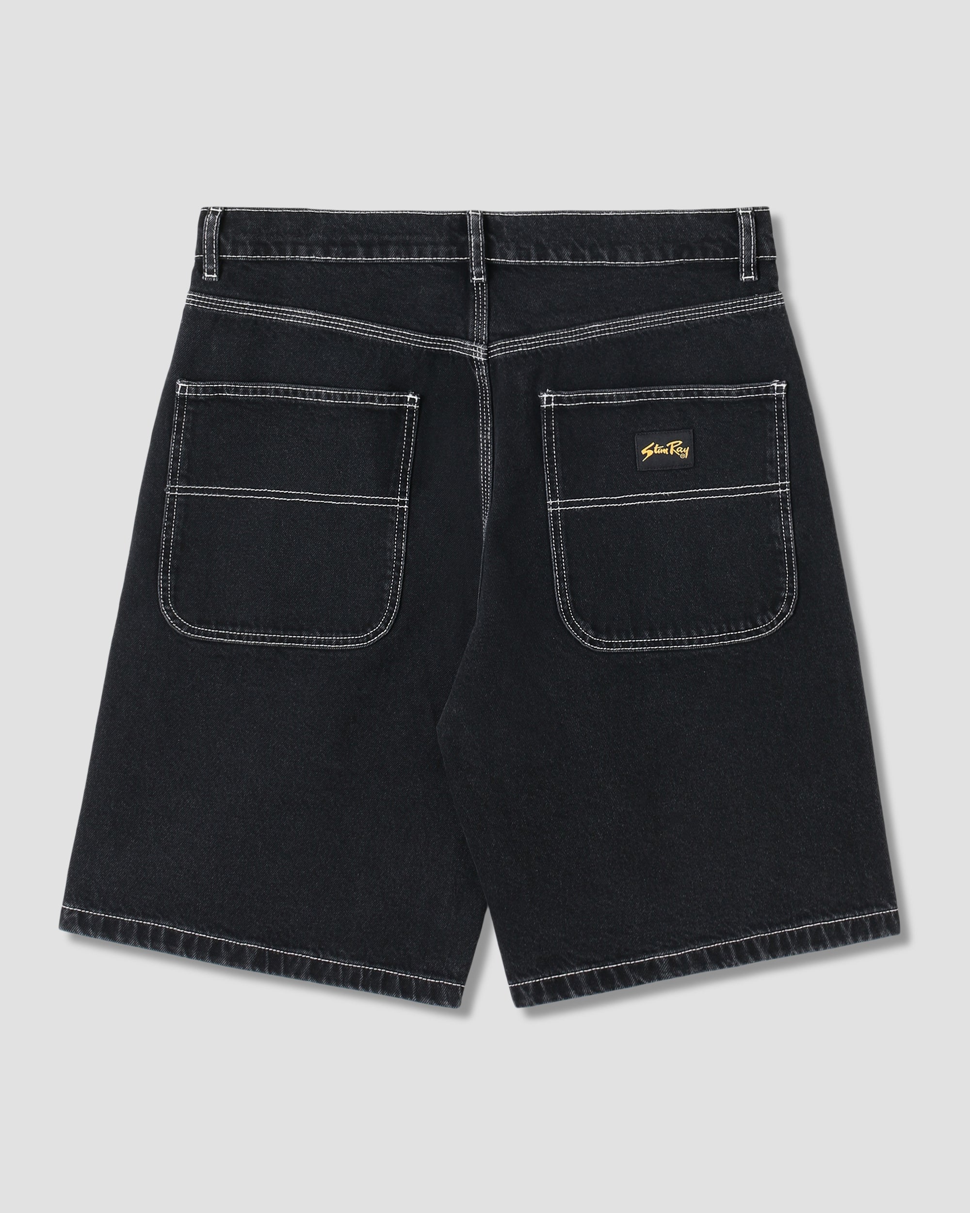 Wide 5 Short (Stonewashed Black Denim)