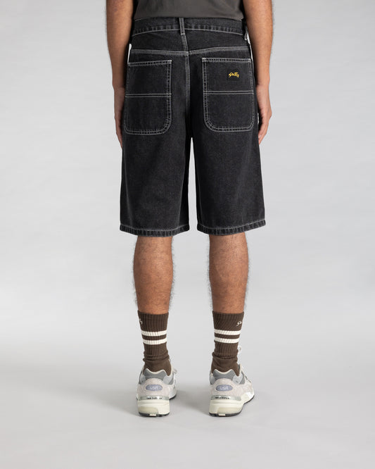 Wide 5 Short (Washed Black Denim)