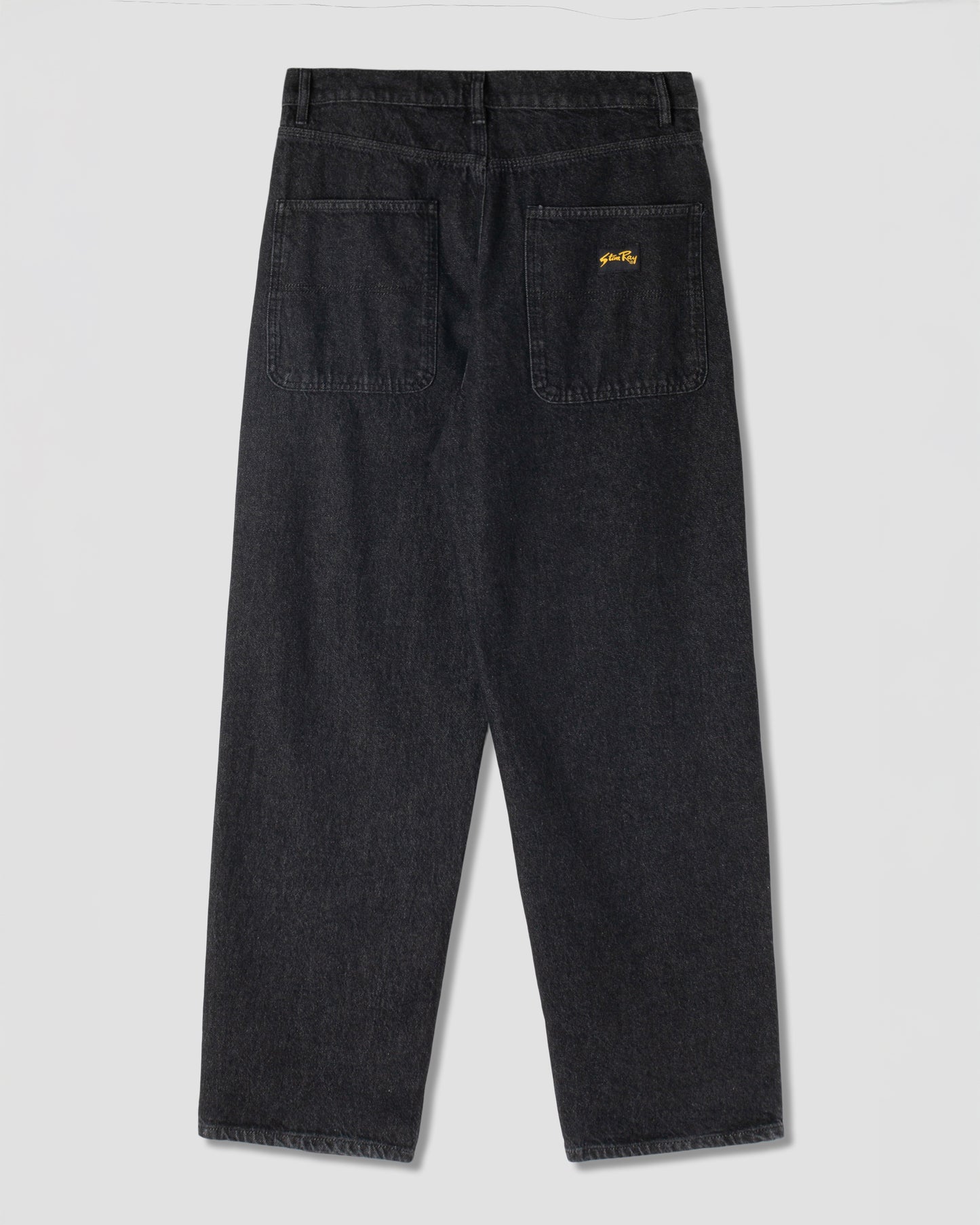 Weite 5-Jeans (dunkelgrauer Denim)