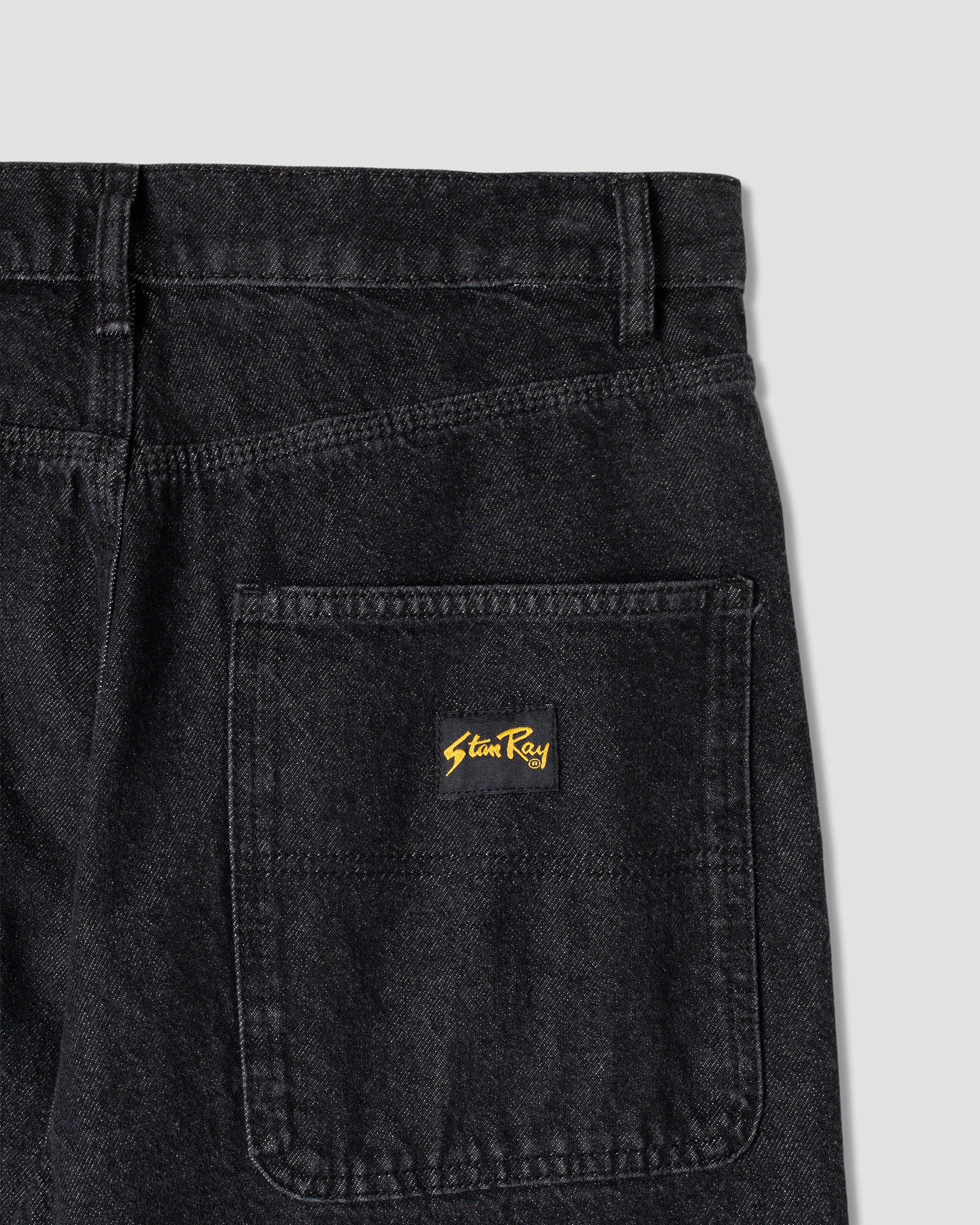 Weite 5-Jeans (dunkelgrauer Denim)