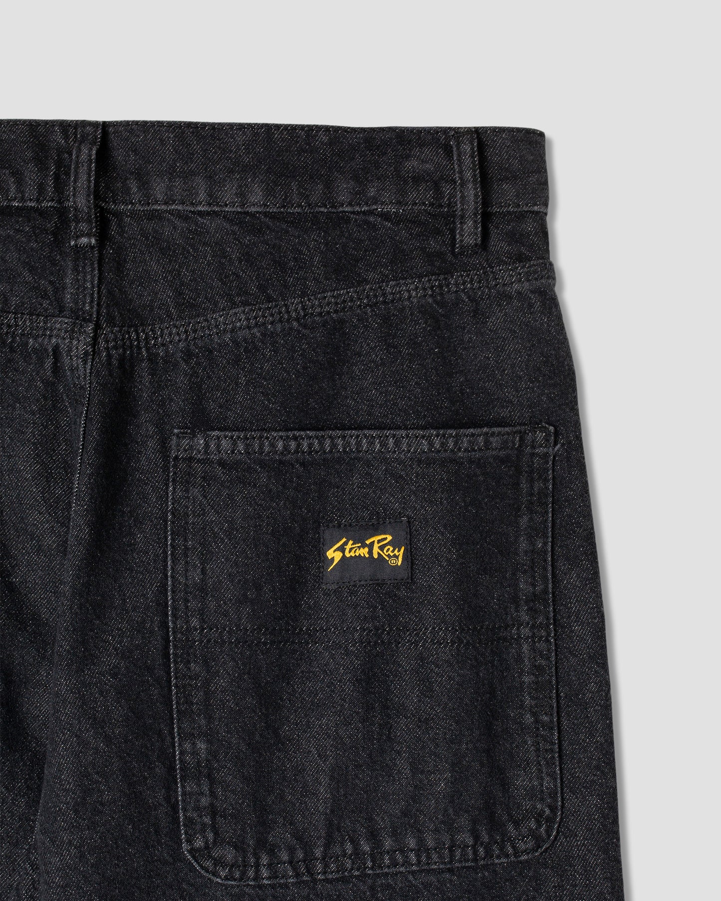 Weite 5-Jeans (dunkelgrauer Denim)