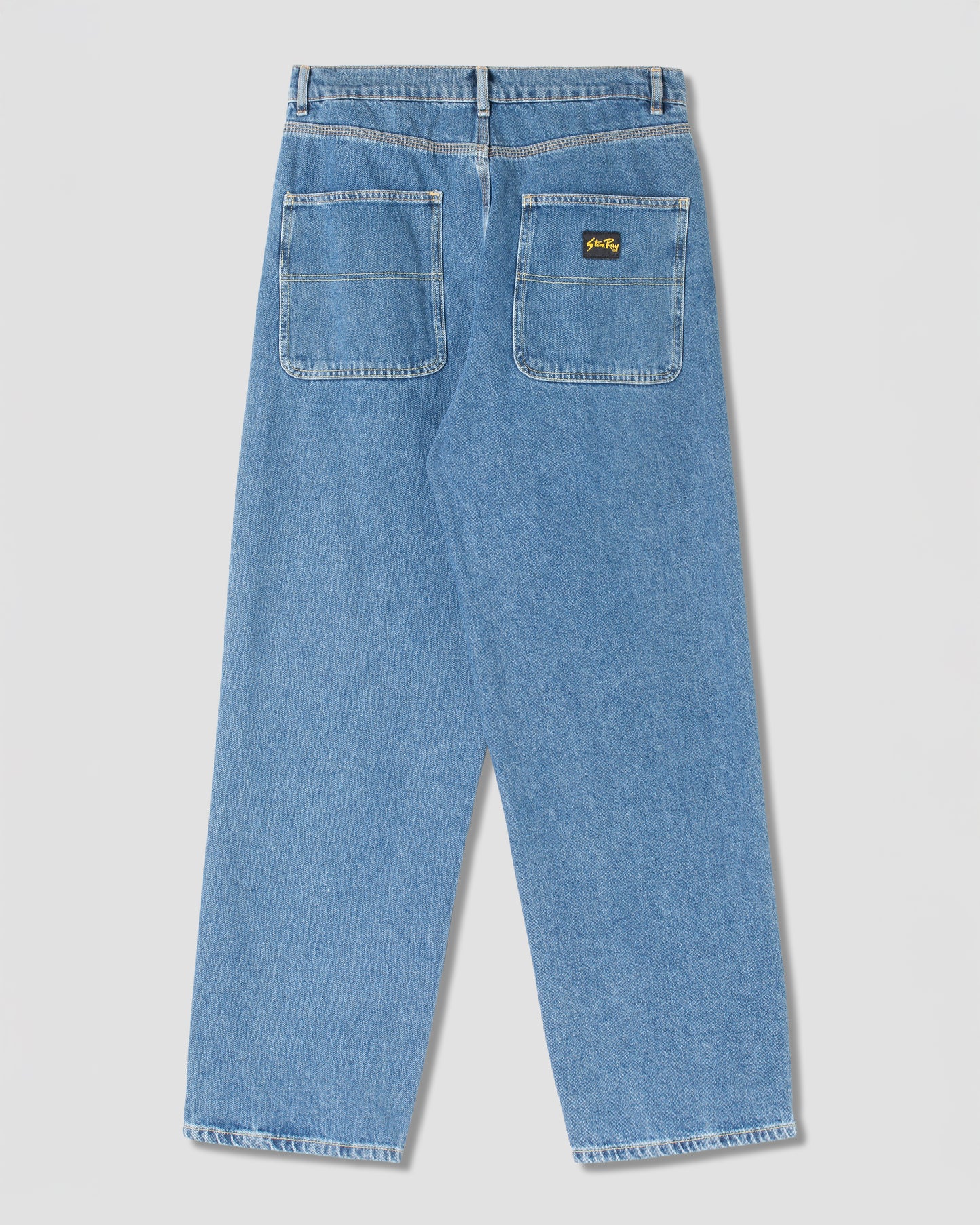Weite 5-Jeans (schwerer Stone-Wash-Denim)