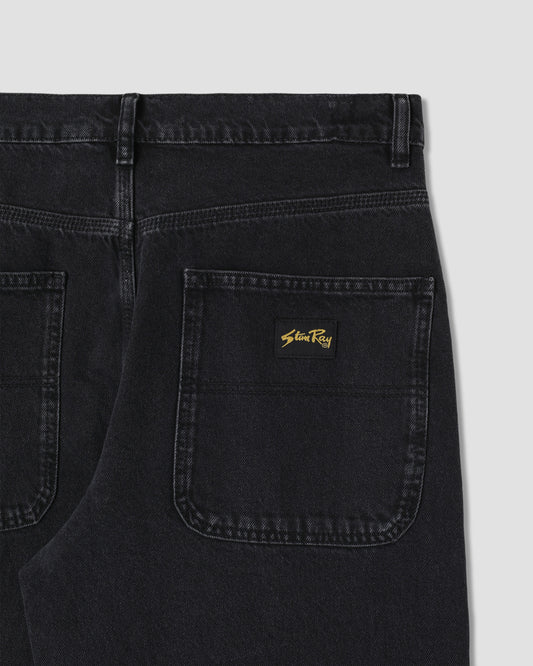 Wide 5 (Stonewashed Black Denim)