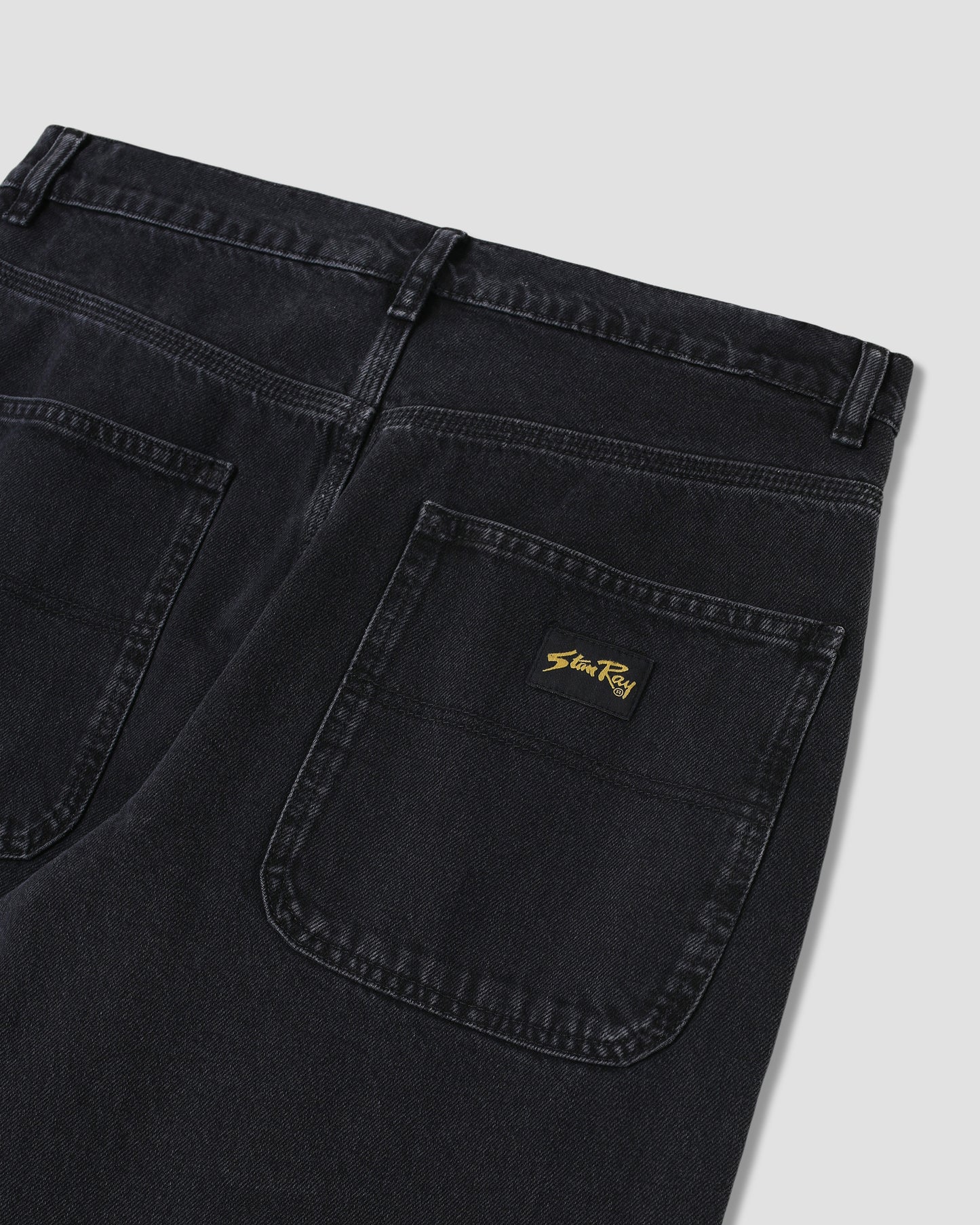 Wide 5 (Stonewashed Black Denim)