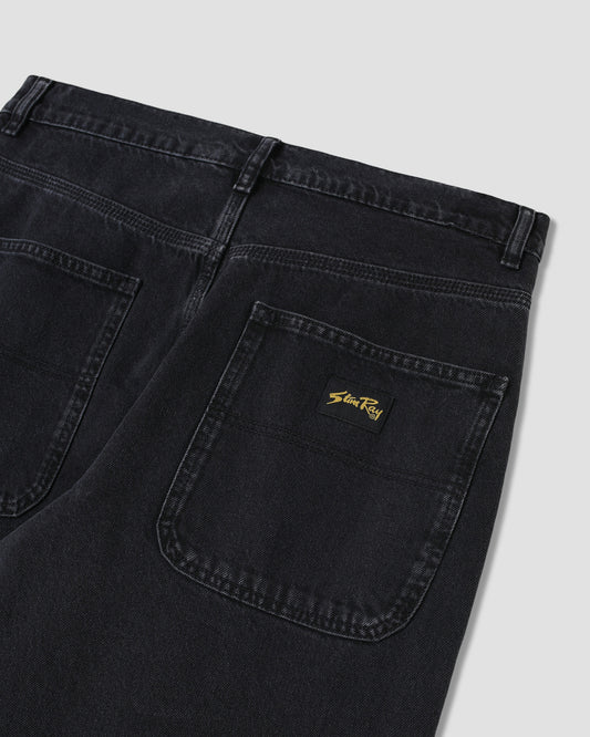 Wide 5 (Stonewashed Black Denim)