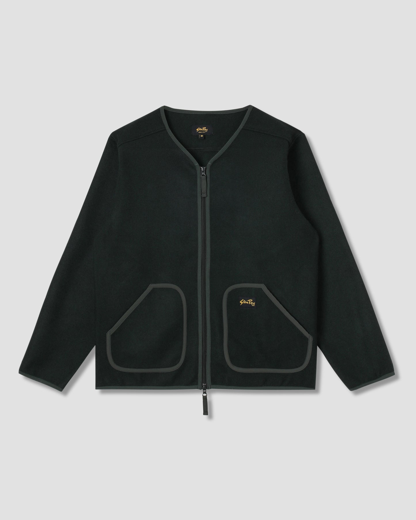 Wool Fleece Cardigan (Botanical Green)