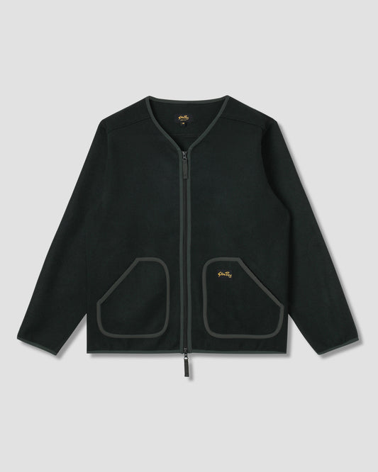 Wool Fleece Cardigan (Botanical Green)