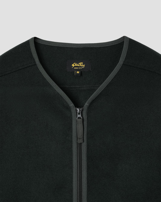 Wool Fleece Cardigan (Botanical Green)