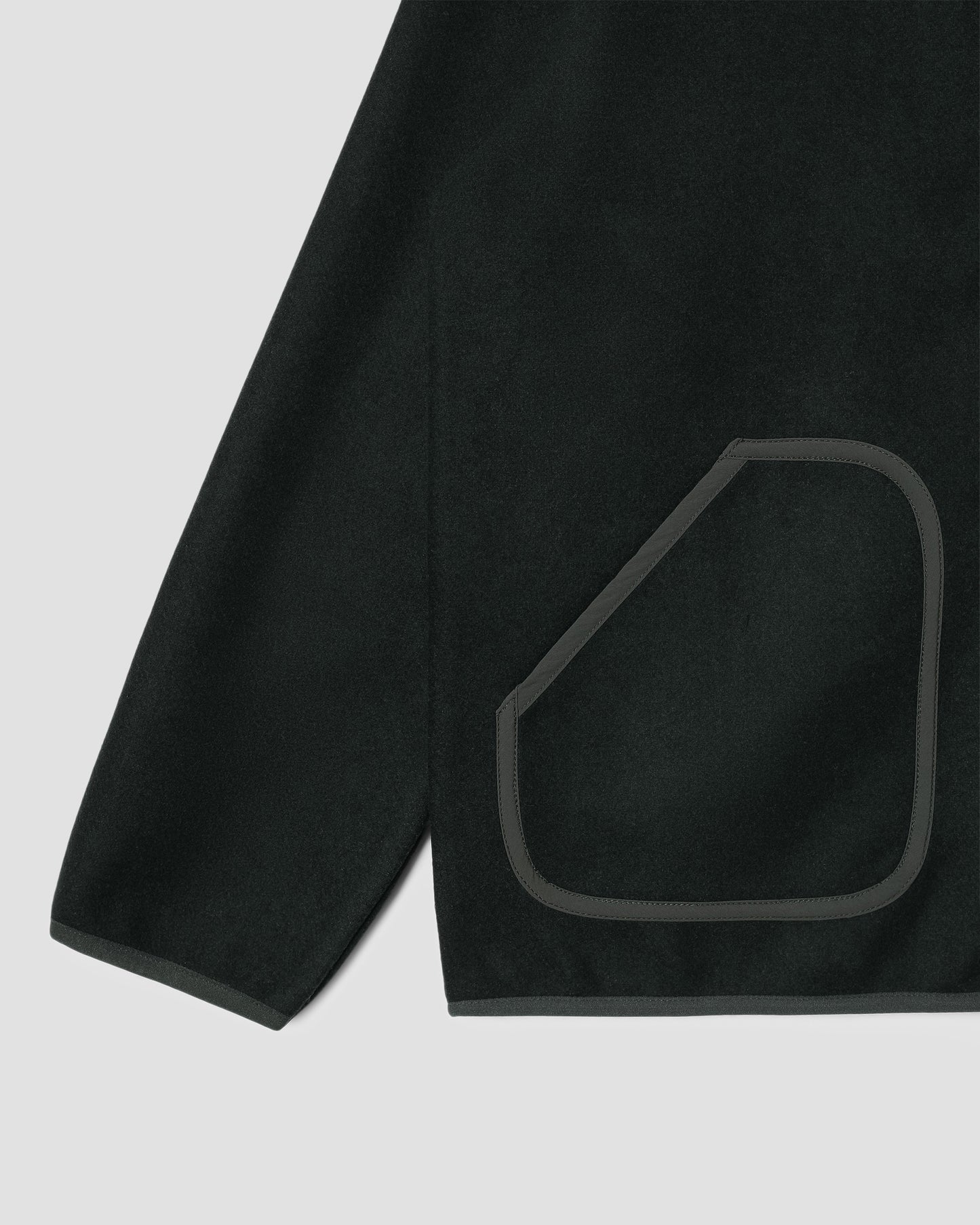 Wool Fleece Cardigan (Botanical Green)