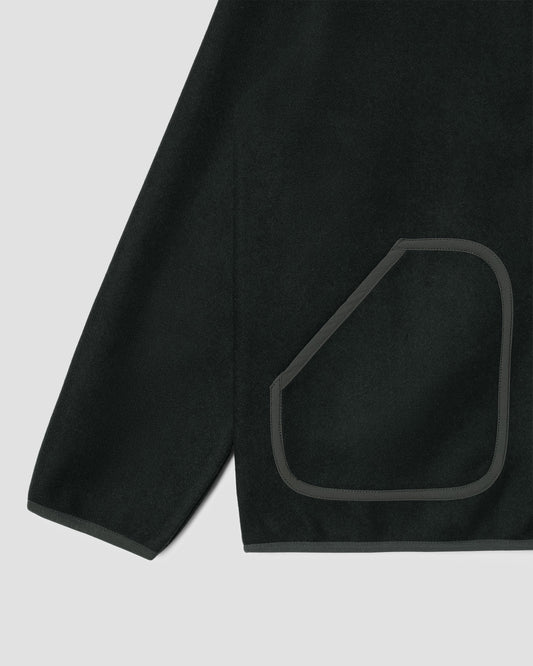 Wool Fleece Cardigan (Botanical Green)