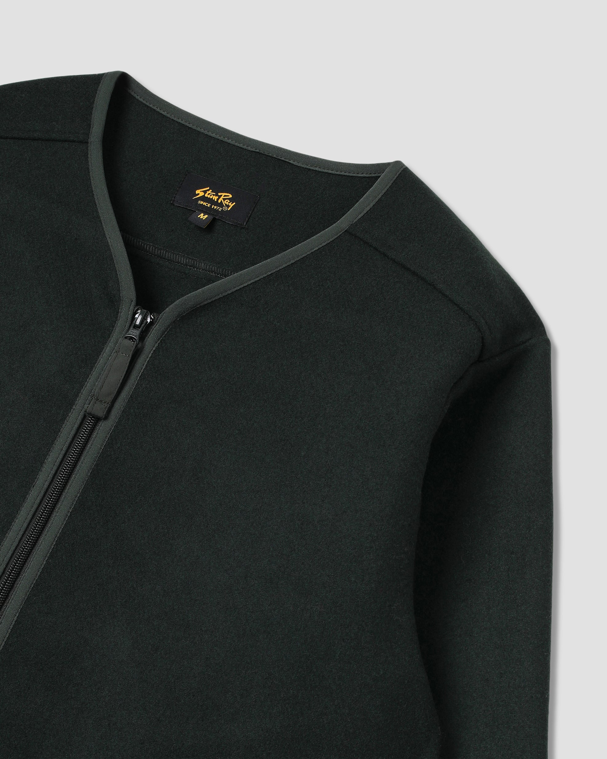 Wool Fleece Cardigan (Botanical Green)