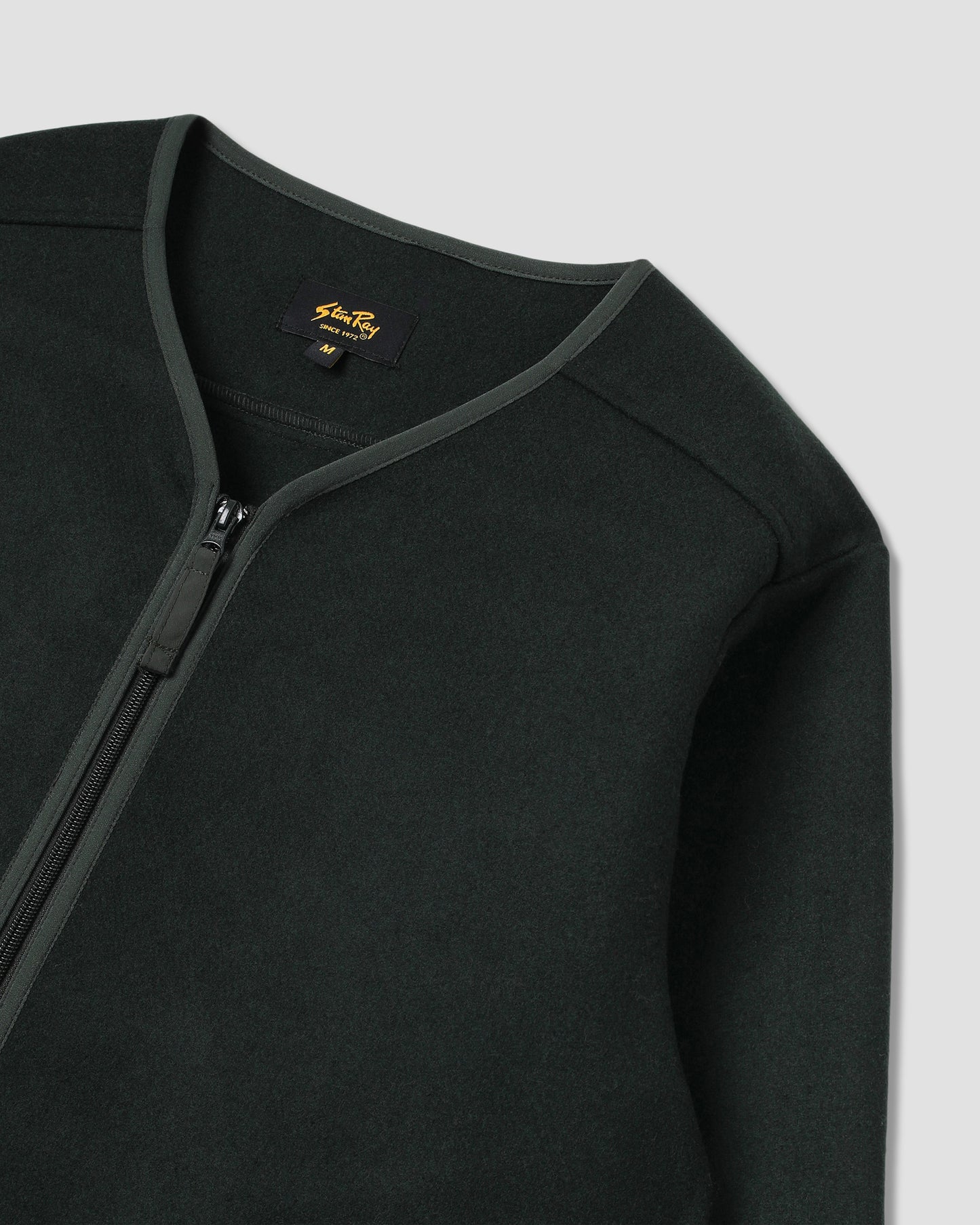 Wool Fleece Cardigan (Botanical Green)