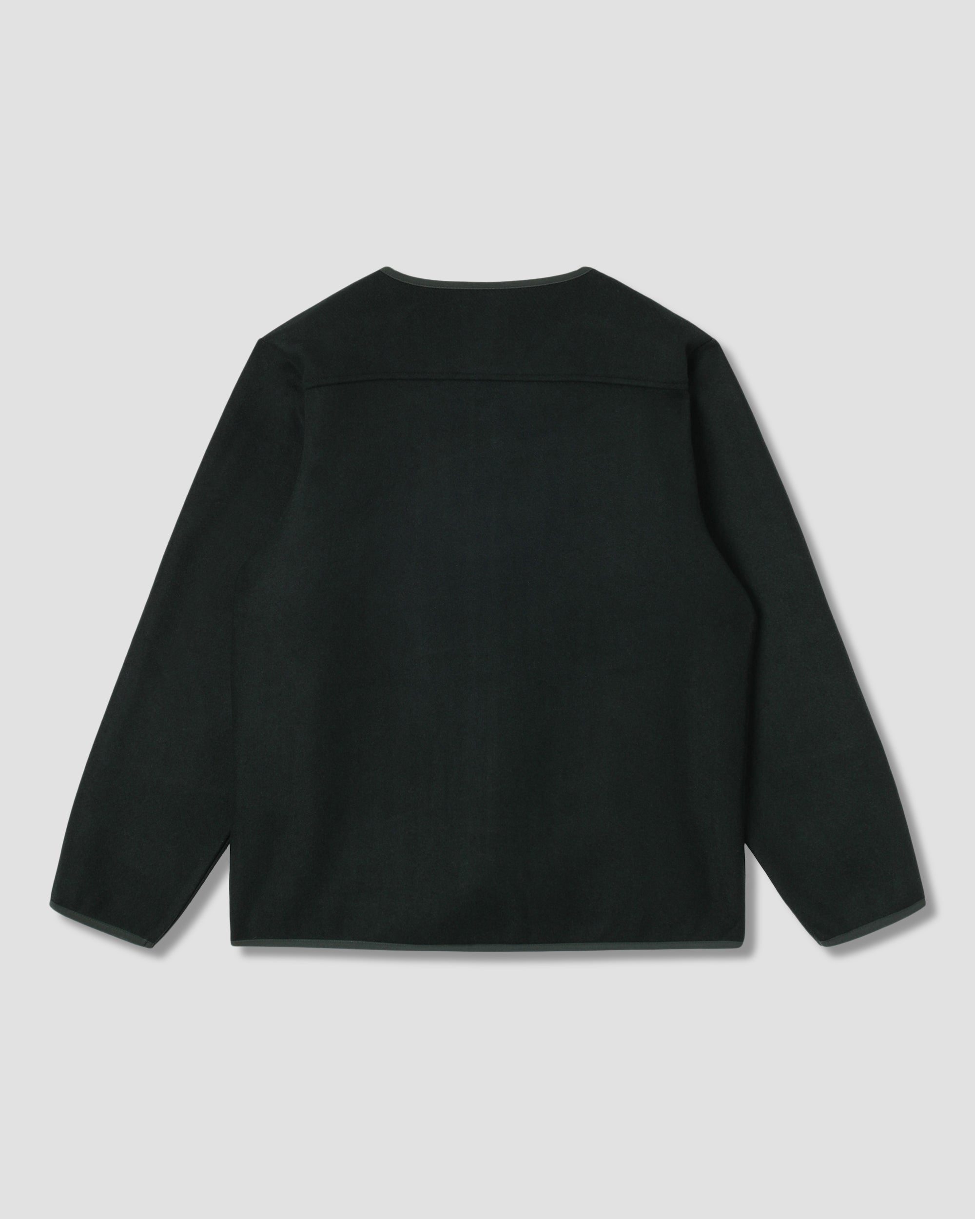 Wool Fleece Cardigan (Botanical Green)