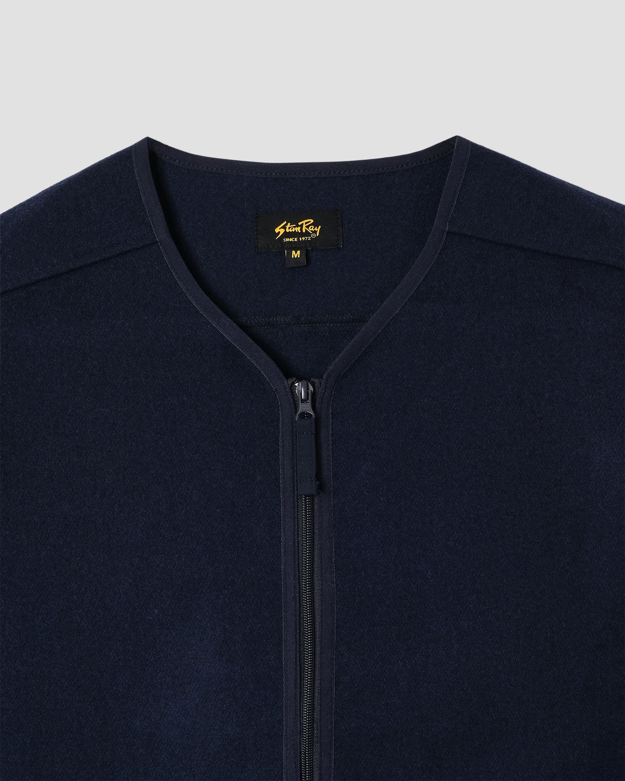Wool Fleece Cardigan (Navy Heather)