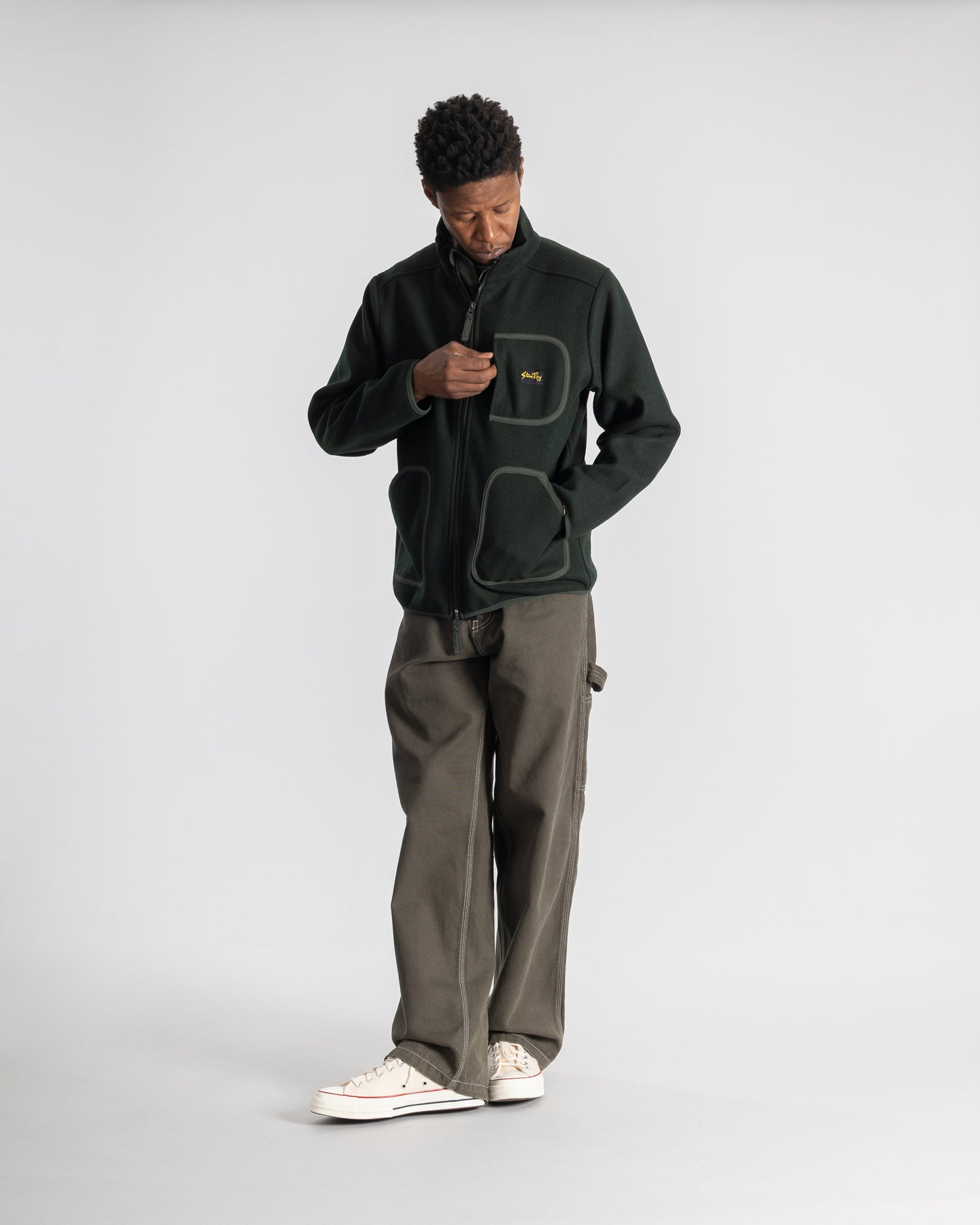 Wool Fleece Jacket (Botanical Green)