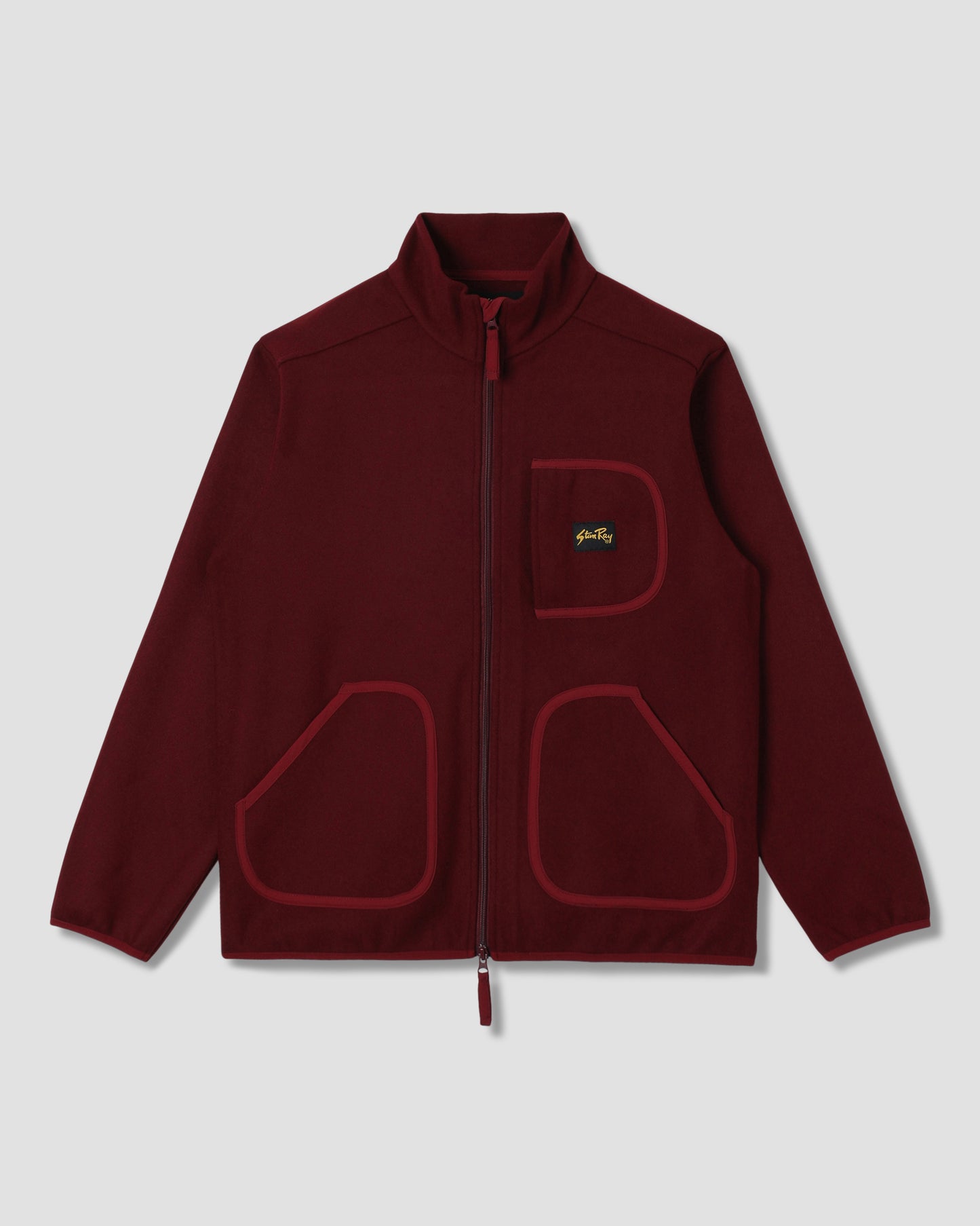 Wool Fleece Jacket (Dark Red Heather)