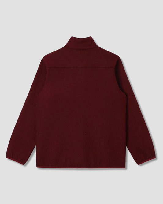 Wool Fleece Jacket (Dark Red Heather)