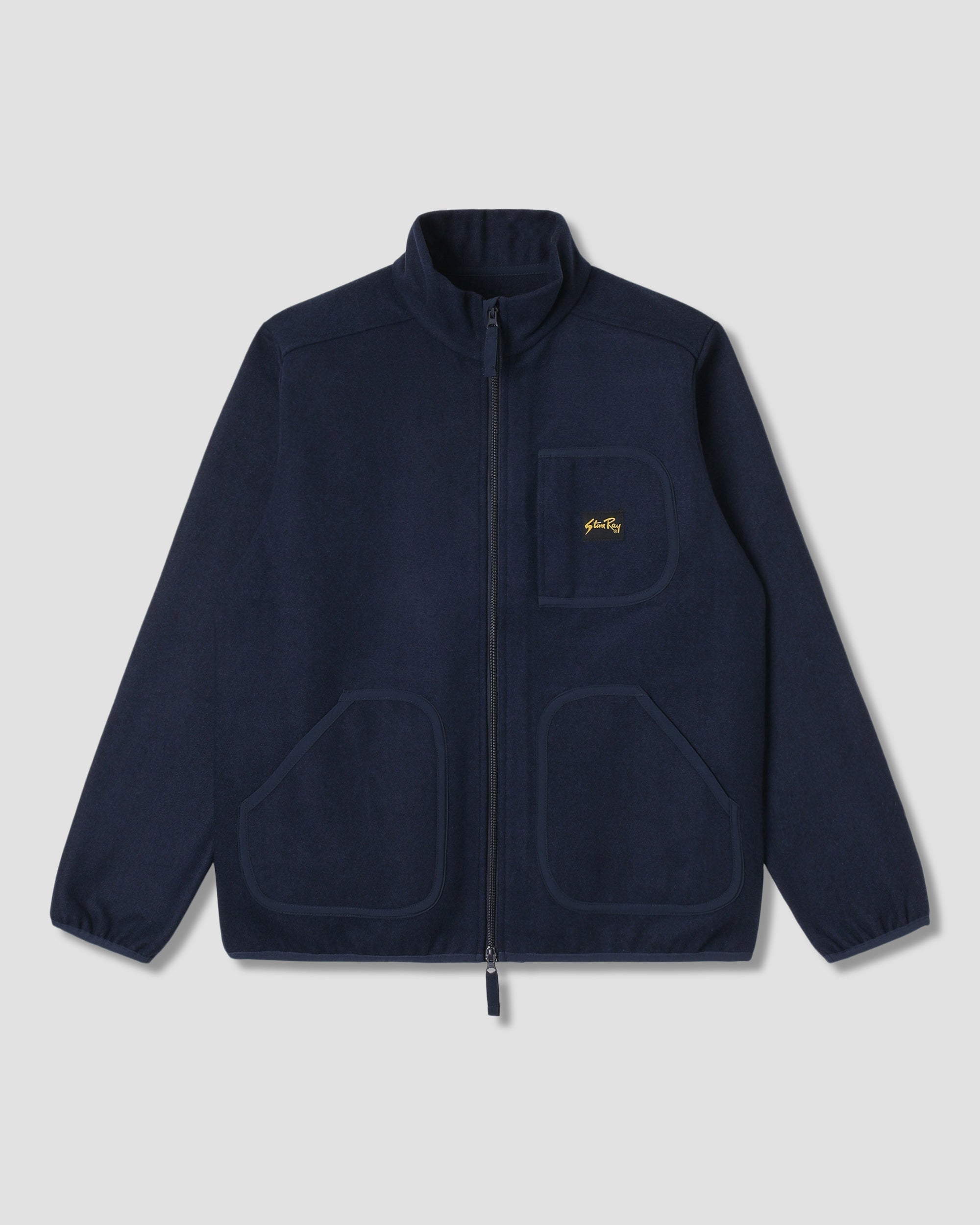 Wool Fleece Jacket (Navy Heather)