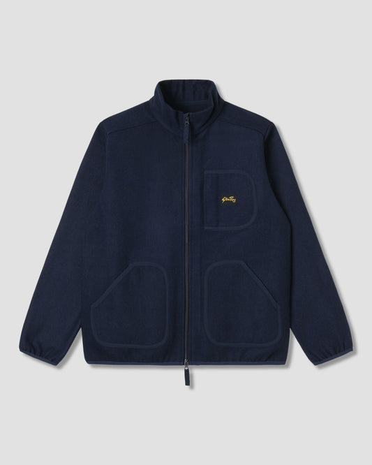 Wool Fleece Jacket (Navy Heather)