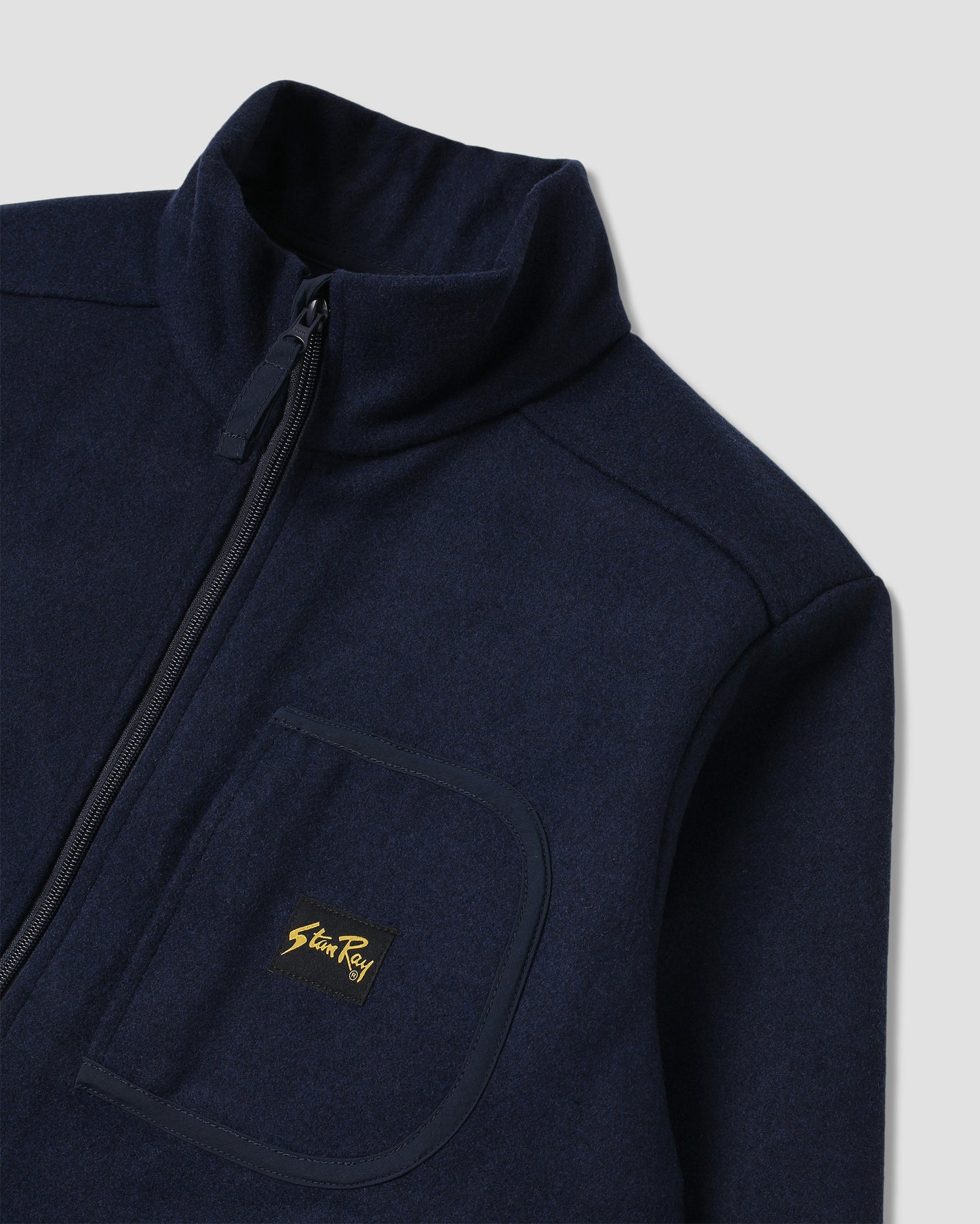 Wool Fleece Jacket (Navy Heather)