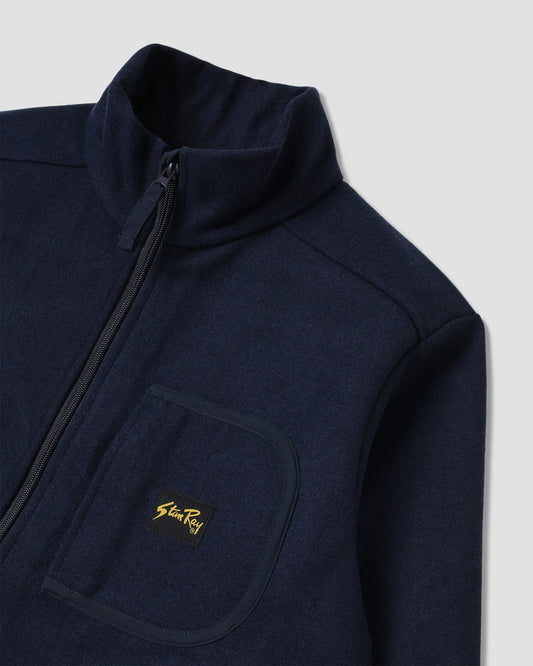 Wool Fleece Jacket (Navy Heather)