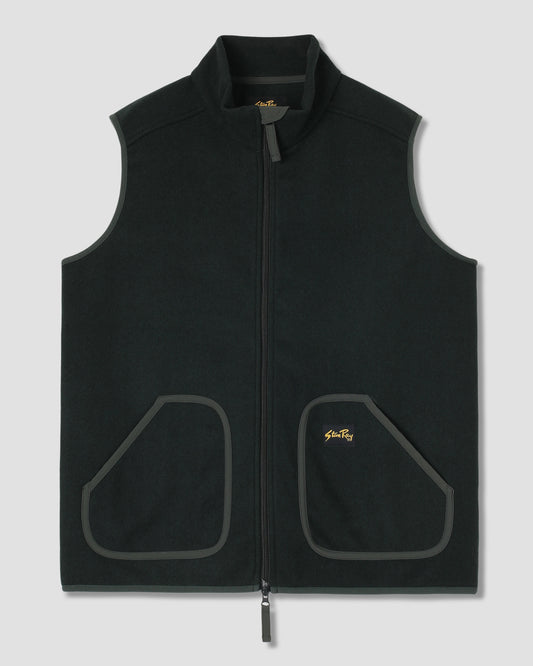 Wool Fleece Vest (Botanical Green)