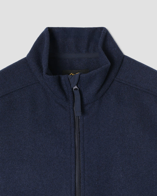Wool Fleece Vest (Navy Heather)