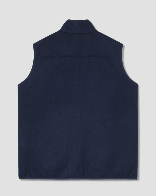 Wool Fleece Vest (Navy Heather)