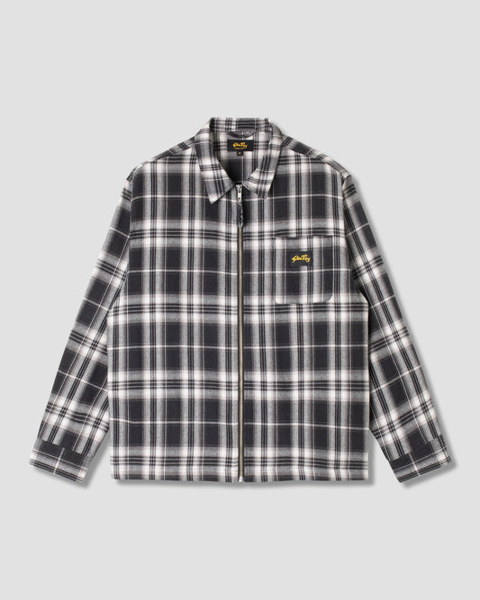 Chemise zippée (à carreaux noirs)