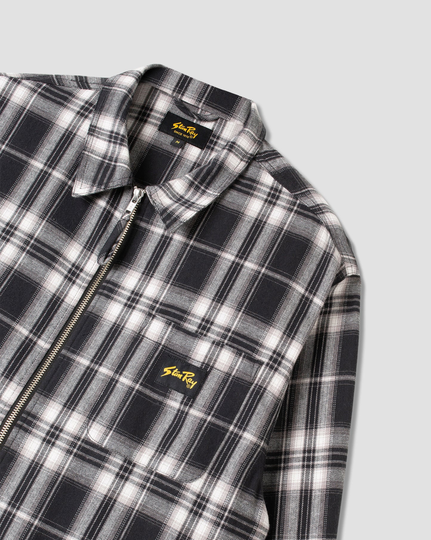 Zip Shirt (Black Plaid)