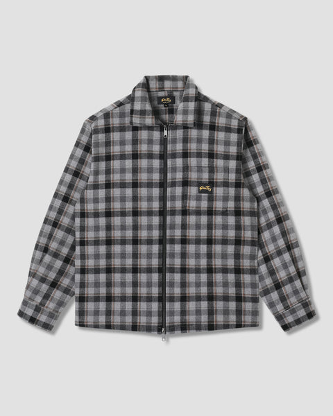 Zip Shirt (Charcoal Plaid) – Stan Ray