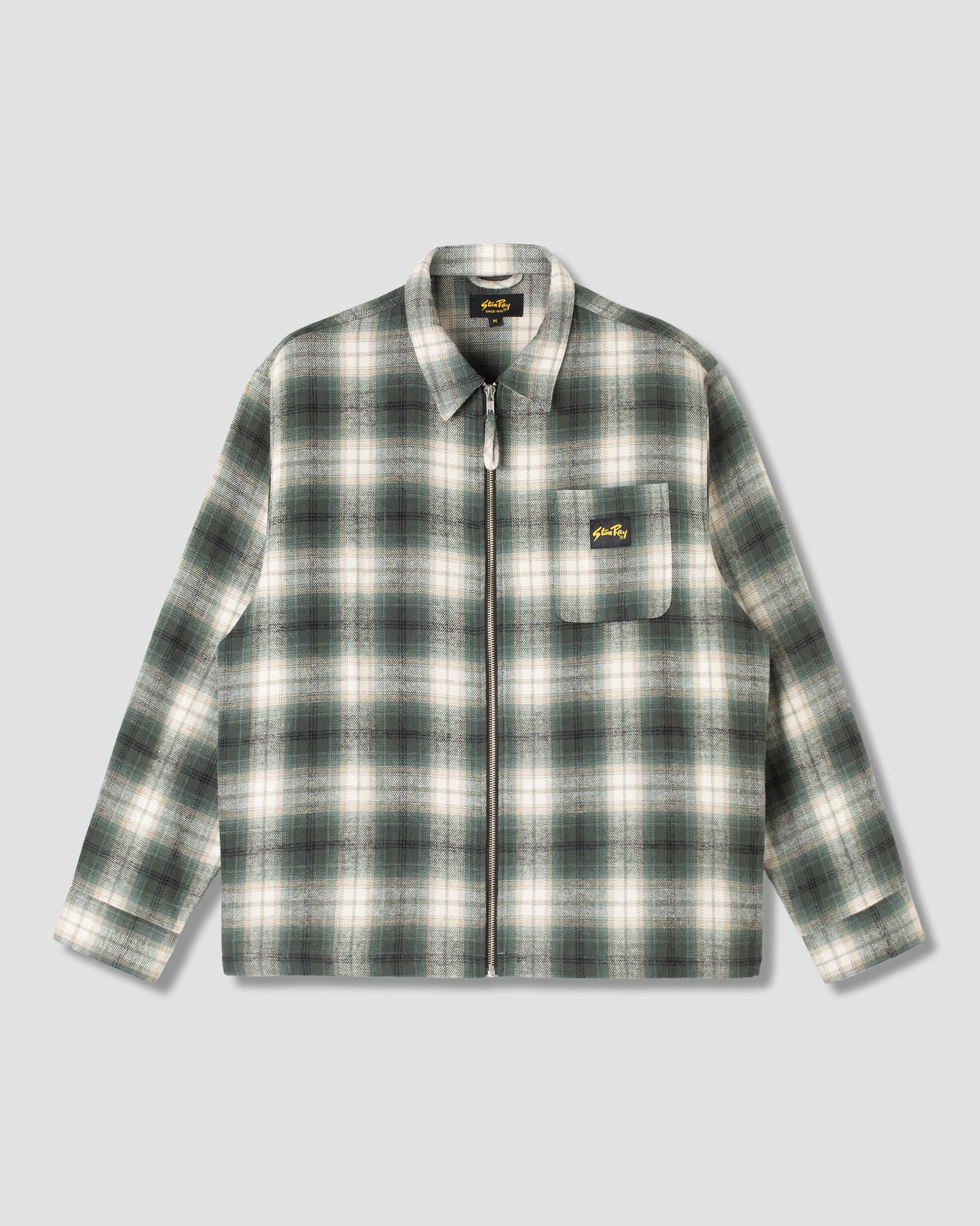 Chemise Zippée (Carreaux Verts)