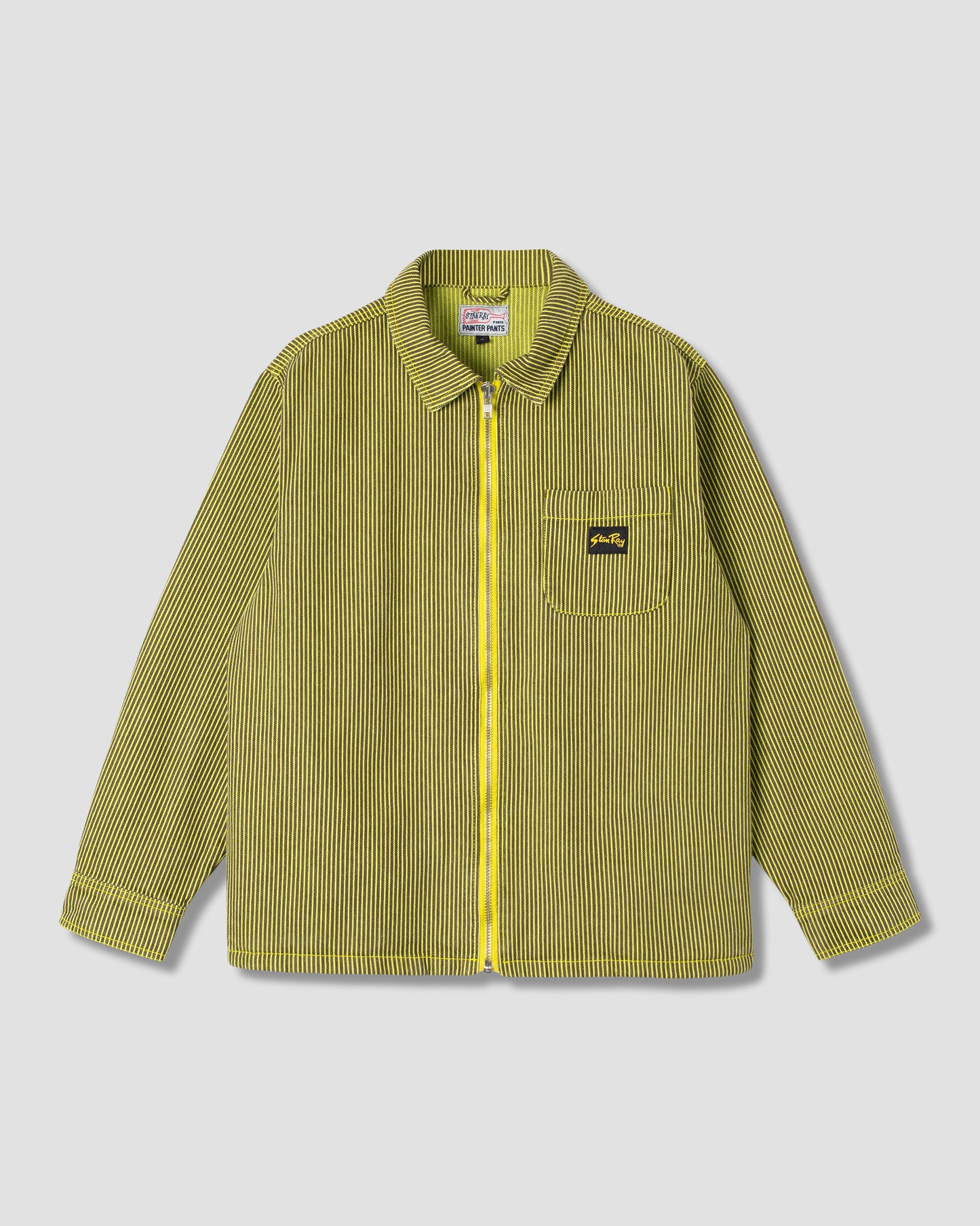 Chemise zippée (lime/noir hickory)
