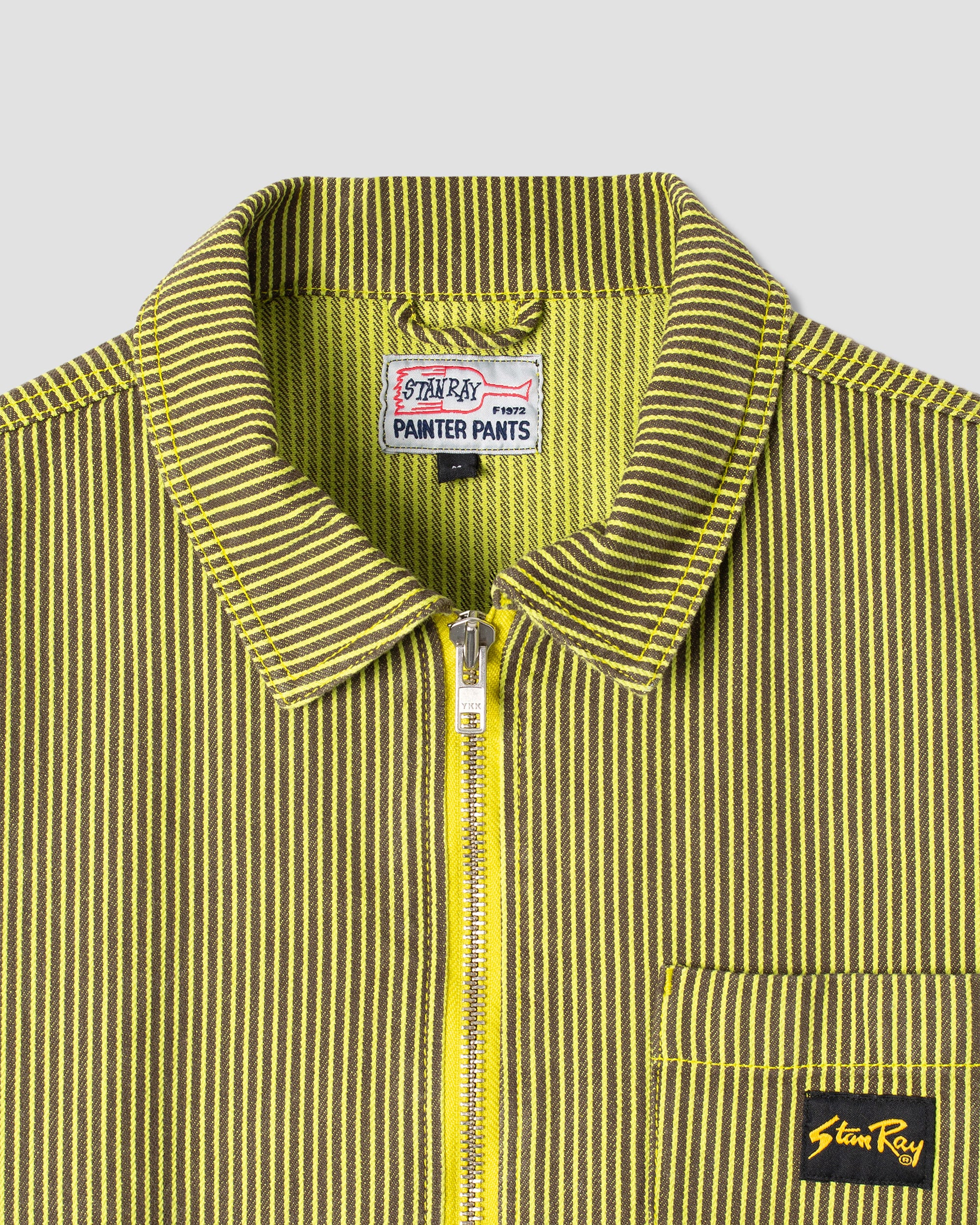Chemise zippée (lime/noir hickory)