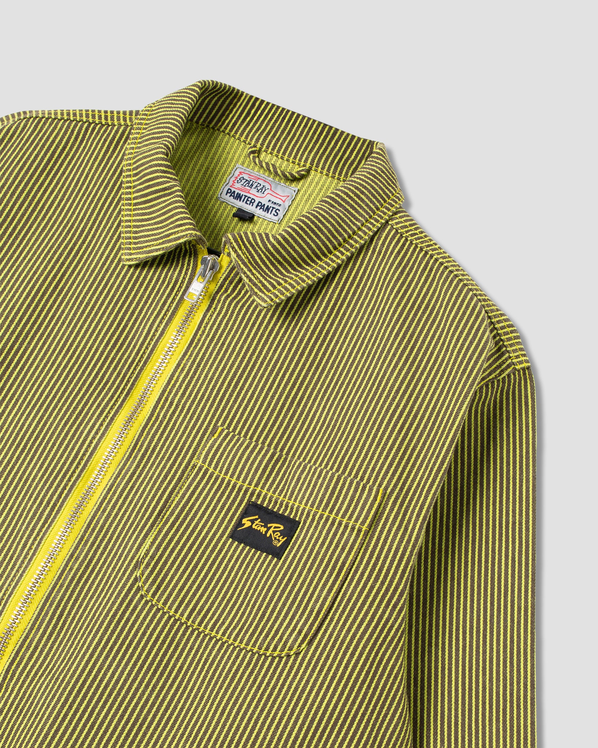 Chemise zippée (lime/noir hickory)