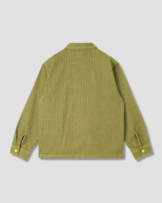 Zip-Shirt (Limette/Schwarzes Hickory)