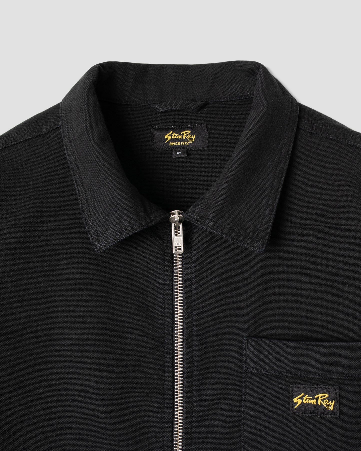Zip Shirt (toile noire délavée)