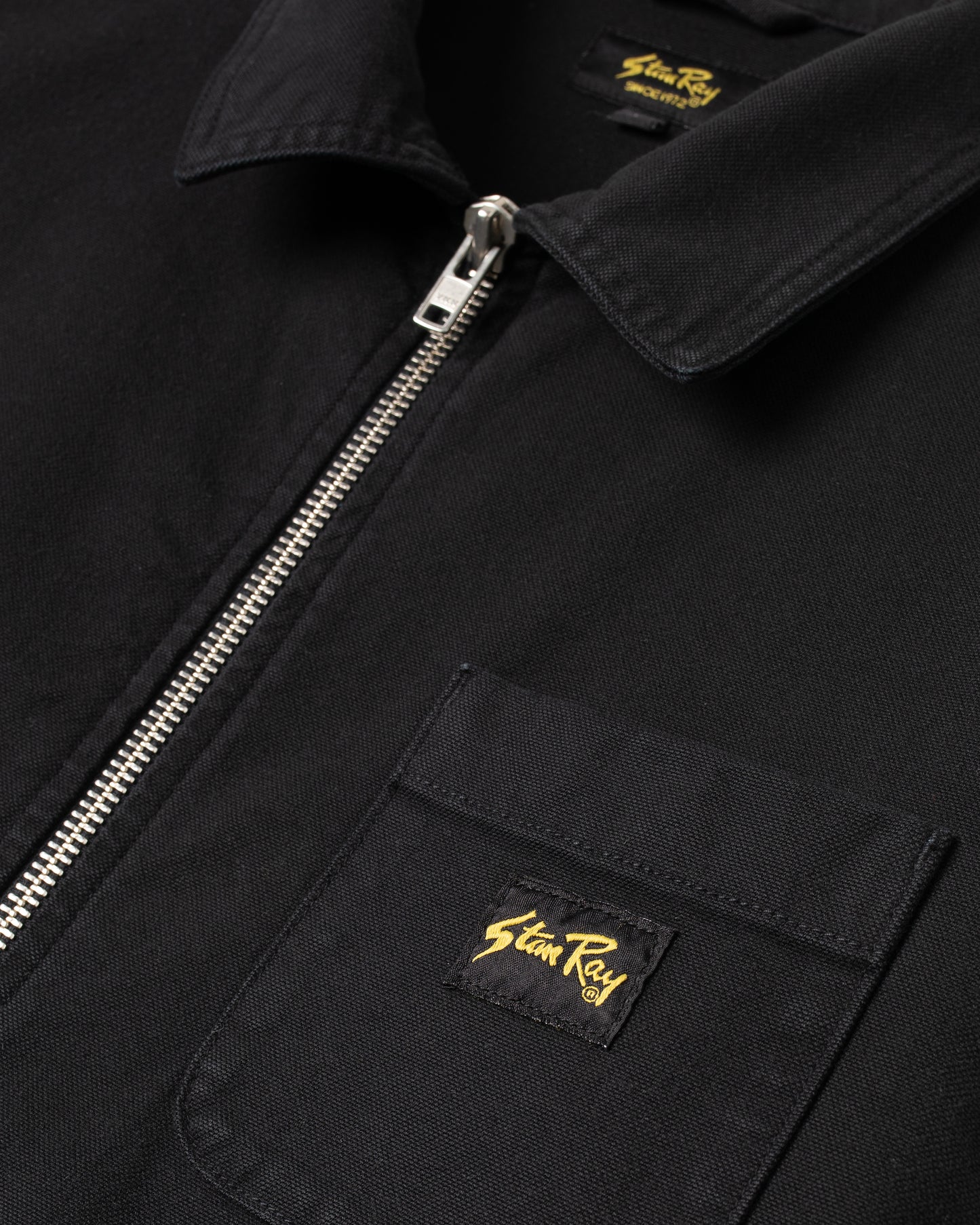 Zip Shirt (toile noire délavée)